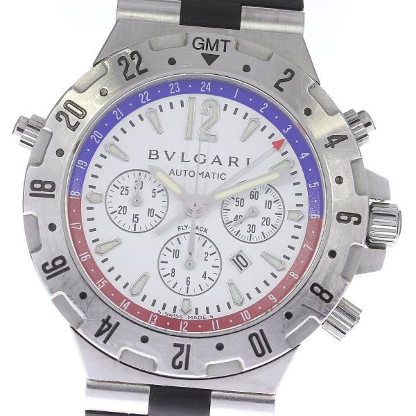 BVLGARI ブルガリ GMT40SFB ディアゴノ GMT クロノグラフ 自動巻き  
