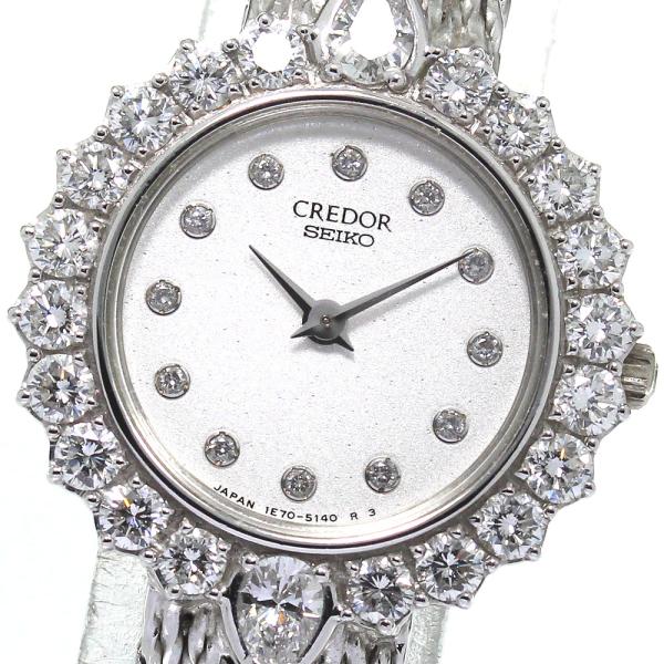 【パシフィーク】SEIKOセイコー 時計 クレドール K18WGベゼル☆極美品☆ パシフィーク】SEIKOセイコー 時計 クレドール K18WGベゼル☆極