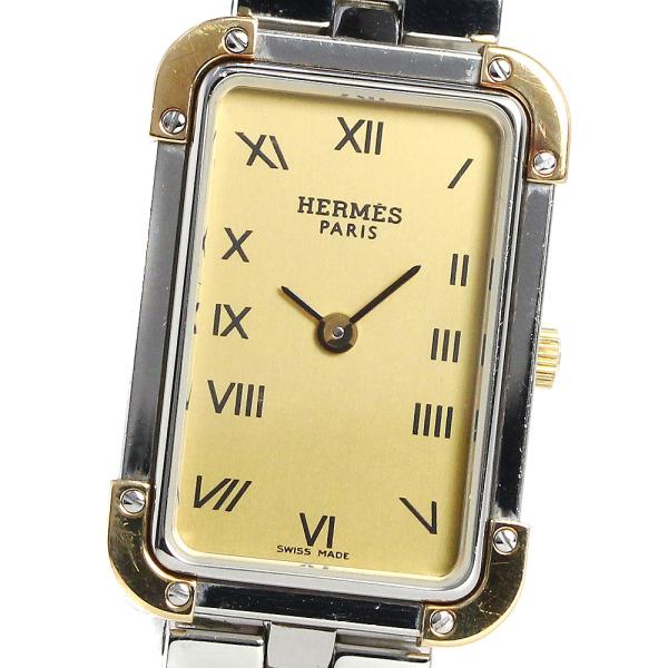 ★ HERMES エルメス クロアジュール クォーツ CR1 220 SS/GP HERMES（エルメス） HERMES CR1.220 クロアジュール クォーツ