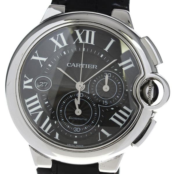ベルト訳あり カルティエ CARTIER W6920052 バロンブルー クロノグラフ デイト 自動巻き メンズ _812235 Cartier（カルティエ） ベルト訳あり CARTIER W6920052 バロンブルー