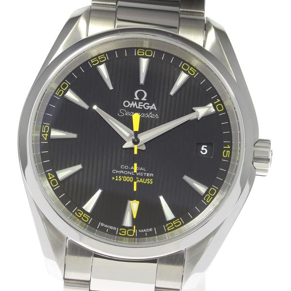 OMEGA(オメガ) 腕時計美品  シーマスター アクアテラ 15000ガウス 231.10.42.21.01.002 メンズ SS/裏スケ 黒 OMEGA（オメガ） OMEGA 231.10.42.21.01.002 シーマスター アクアテラ