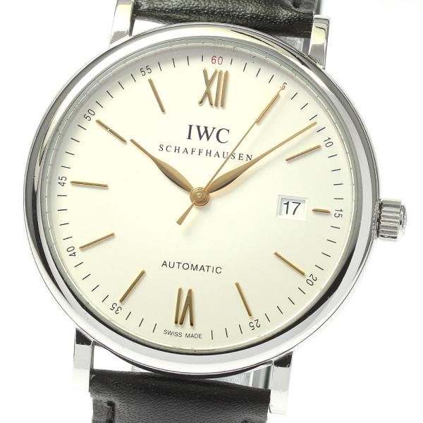 IWC SCHAFFHAUSEN IW356517 ポートフィノ デイト 自動巻き