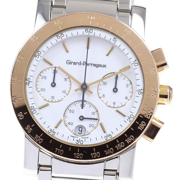 ジラール・ペルゴ GIRARD PERREGAUX Ref.7700 7001 デイト クロノグラフ クォーツ メンズ _962750 closer0510_817348
