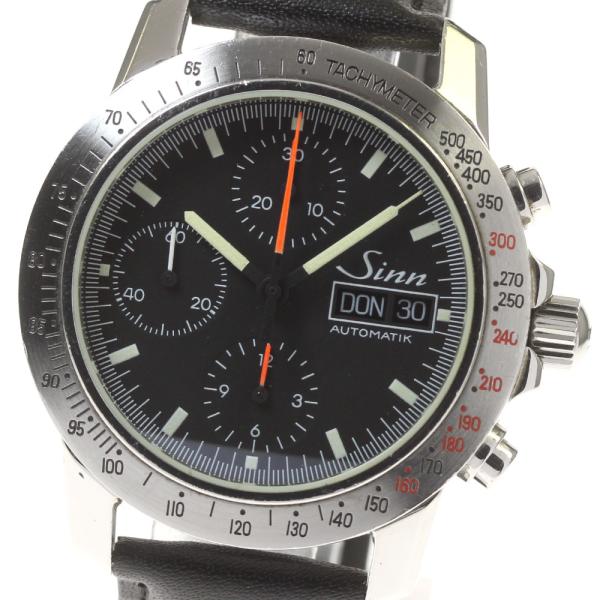 つ*ん様 【箱付属】Sinn 303 クロノグラフ ジン 自動巻き【要OH品・希 Sinn（ジン） Sinn 303 アウトバーン クロノグラフ デイデイト 自動