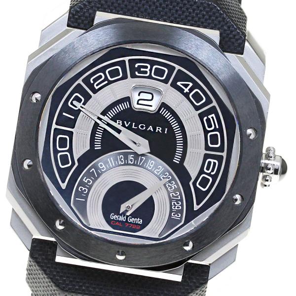 ベルト訳あり ブルガリ BVLGARI OBR.Y.1C オクト バイレトロ ジェラルド・ジェンタ 自動巻き メンズ _821988 closer0510_821988