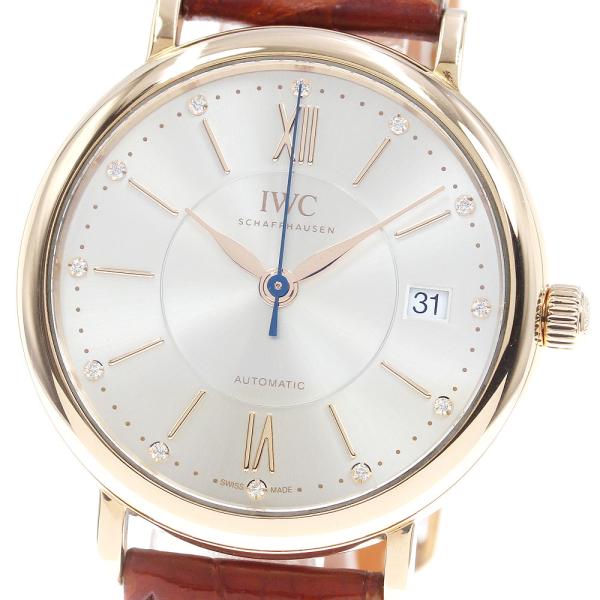 IWC SCHAFFHAUSEN IW458105 ポートフィノ ミッドサイズ K18PG 自動巻き メンズ 保証書付き_823508 closer0510_823508