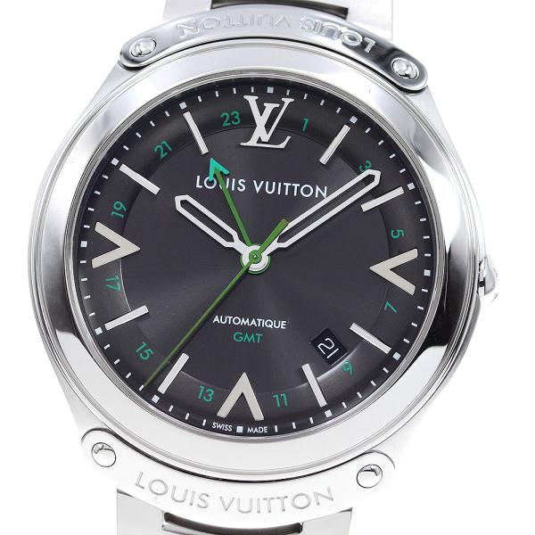 LOUIS VUITTON Q6D30フィフティーファイブ GMTデイト自動巻き LOUIS VUITTON ルイ・ヴィトン Q6D30 フィフティーファイブ GMT デイト