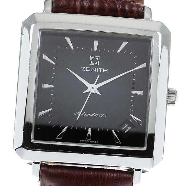 ZENITH ゼニス スクエアデイト自動巻　時計 希少】ZENITH ゼニス スクエアデイト自動巻 希少】ZENITH ゼニス