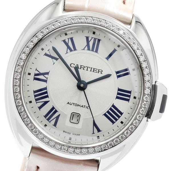 カルティエ CARTIER W4CL0005 クレ ドゥ カルティエ デイト ダイヤベゼル 自動巻き レディース 良品 _826682 Cartier（カルティエ） CARTIER W4CL0005 クレ ドゥ デイト ダイヤ