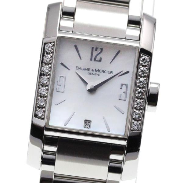 ボーム＆メルシェ Baume & Mercier M0A08569/65516 ハンプトン ダイヤベゼル クォーツ レディース 保証書付き_827569 BAUME&MERCIER（ボーム&メルシエ） ボーム＆メルシェ Baume & Mercier