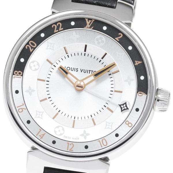ルイ・ヴィトン LOUIS VUITTON QA104 タンブール GMT クォーツ レディース _828256 LOUIS VUITTON（ルイ・ヴィトン） LOUIS VUITTON QA104 タンブール GMT