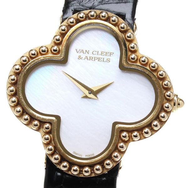 ヴァンクリーフ＆アーペル Van Cleef & Arpels 136574 アルハンブラ K18PG クォーツ レディース _829553 Van Cleef ＆ Arpels（ヴァンクリーフ ＆ アーペル） Van Cleef