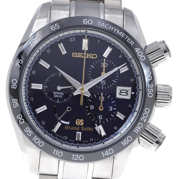 セイコー SEIKO SBGC013/9R96-0AA0 グランドセイコー クロノ 創業55周年記念 GMT スプリングドライブ メンズ 良品 _829746 SEIKO（セイコー） SEIKO SBGC013/9R96-0AA0 グランドセイコー クロノ