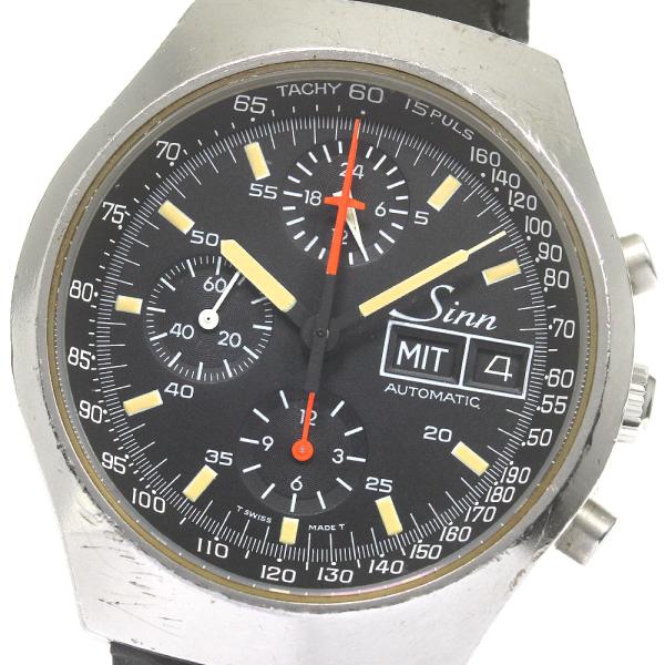 Sinn 自動巻き クロノグラフ 腕時計 Sinn ジン クロノグラフ デイデイト 自動巻き メンズ _829813 : CLOSER