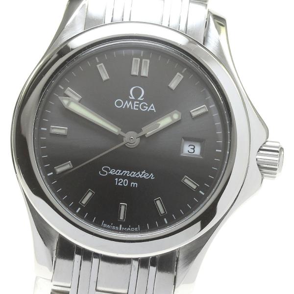 オメガ OMEGA 2571.43 シーマスター120 デイト クォーツ レディース _950375 オメガ OMEGA 2571.43 シーマスター120 デイト クォーツ レディース