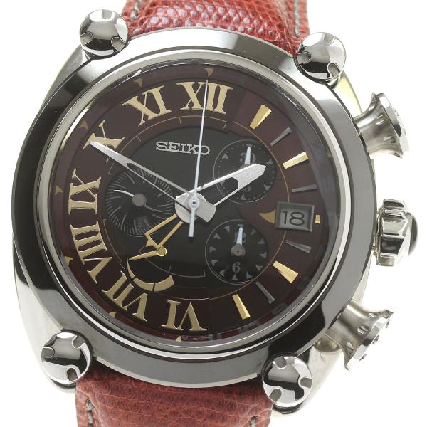 セイコー SEIKO　ガランテGALANTE　SBLA049　スプリングドライブ 中古】SEIKO GALANTE SPRING DRIVE CHRONOGRAPH GMT セイコー