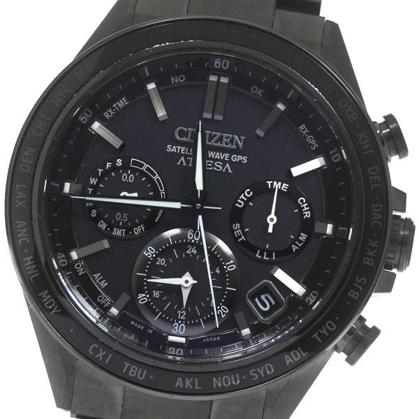 シチズン CITIZEN F950-0029S01/CC4055-65E アテッサ サテライトウェーブ デイト ソーラー電波 メンズ 極美品 箱・保証書付き_819716 CITIZEN（シチズン） CITIZEN F950-0029S01/CC4055-65E アテッサ