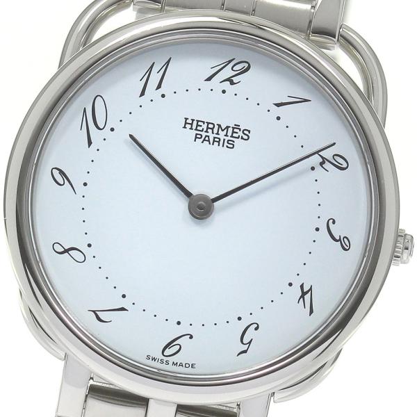 エルメス HERMES アルソー ラウンド クォーツ レディース 良品 内箱  