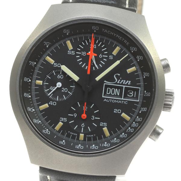 ジン Sinn 144 Ti クロノグラフ デイデイト 自動巻 Sinn ジン クロノグラフ デイデイト 自動巻き メンズ _835144