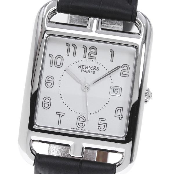 HERMES エルメス CC2.710 ケープコッド デイト クォーツ メンズ 保証書