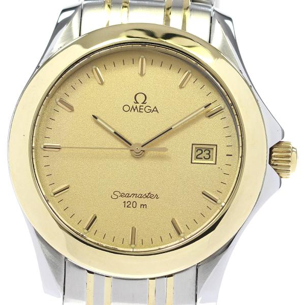 OMEGA（オメガ） シーマスター120m デイト YGコンビ クォーツ メンズ