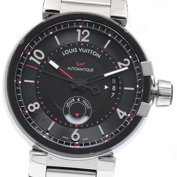 ルイ・ヴィトン LOUIS VUITTON Q1156 タンブール エボリューション GMT 自動巻き メンズ _837701 LOUIS VUITTON（ルイ・ヴィトン） LOUIS VUITTON Q1156 タンブール