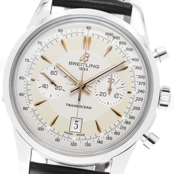 ブライトリング BREITLING AB0154 トランスオーシャン クロノグラフ 自動巻き メンズ 箱付き_837918 ブライトリング（BREITLING） BREITLING AB0154 トランスオーシャン