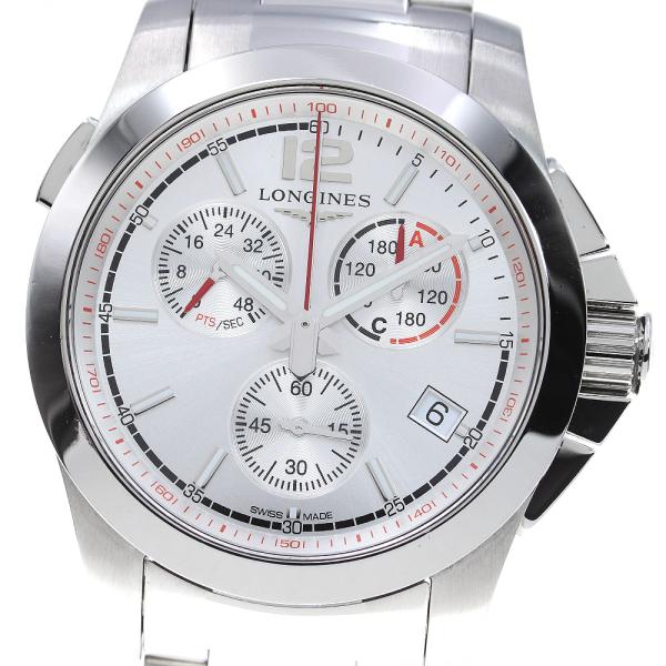 LONGINES ロンジン コンクエスト L3.701.4 腕時計 LONGINES ロンジン L3.701.4 コンクエスト ジャンピング クロノ
