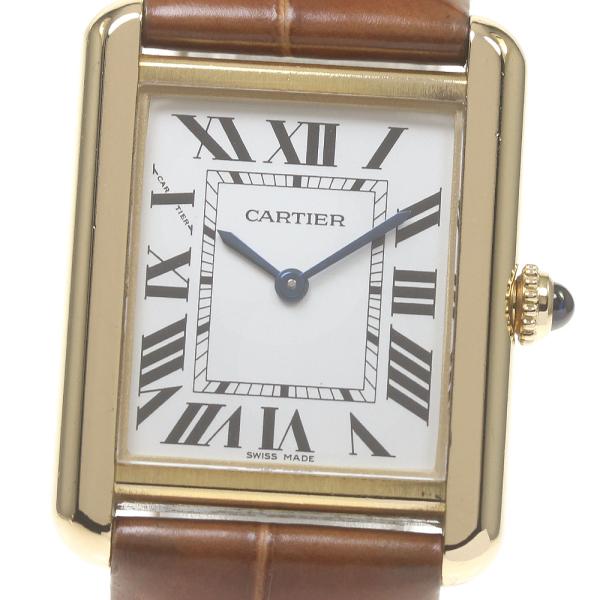 Cartier カルティエ CARTIER W5200002 タンクソロ SM K18YGコンビ