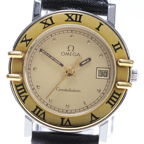 OMEGA オメガ コンステレーション YGベゼル クォーツ レディース