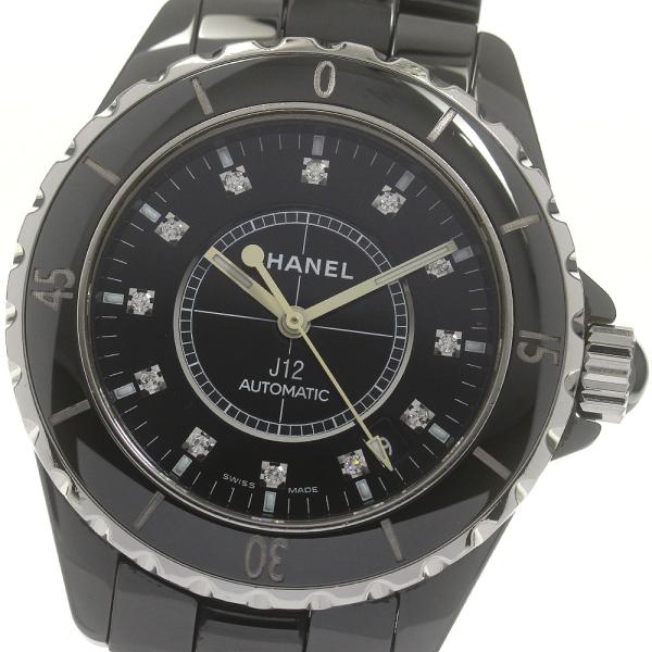 CHANEL（シャネル） CHANEL H1626 J12 黒セラミック 38mm 12Pダイヤ