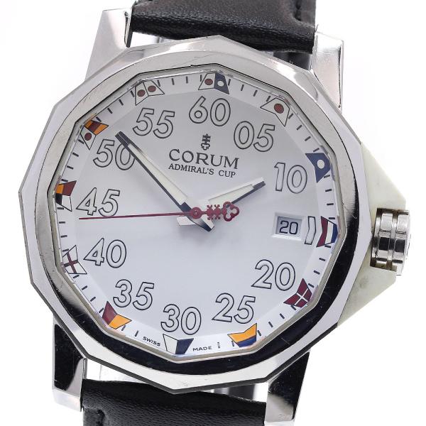 ✨CORUM✨コルム✨アドミラルズカップ✨クォーツ✨デイト✨コンビ✨腕時計✨ 楽天市場】【ウォッチ】CORUM コルム アドミラルズカップ ガンブルー