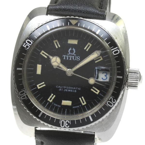 訳あり タイタス TITUS 8375 カリプソマチック Cal.2472 デイト 自動巻き メンズ _840765 訳あり タイタス TITUS 8375 カリプソマチック Cal.2472 デイト 自動