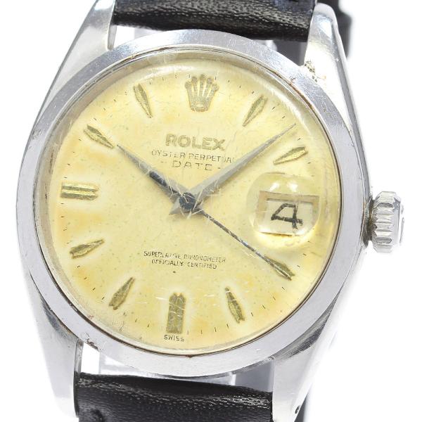 ROLEX 訳あり ロレックス 1500 オイスターパーペチュアル デイト cal  