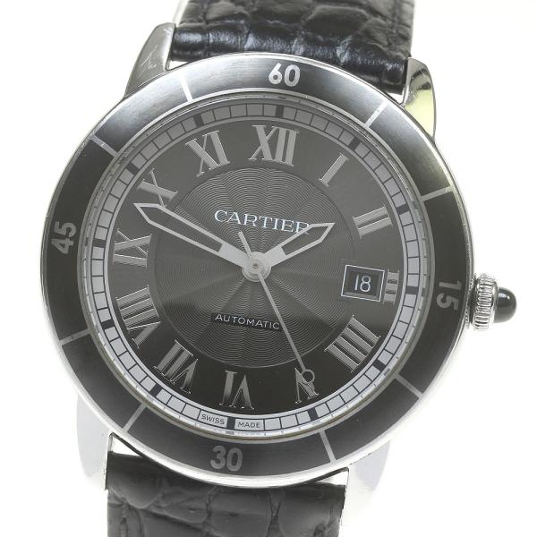 カルティエ CARTIER WSRN0003 ロンド クロワジエール ドゥ カルティエ デイト 自動巻き メンズ _845684 Cartier（カルティエ） CARTIER WSRN0003 ロンド クロワジエール ドゥ