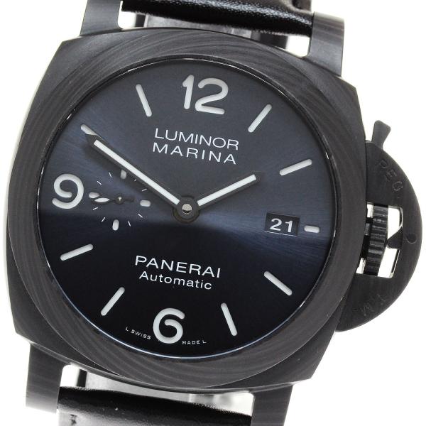 パネライPAM01664 ルミノール マリーナ カーボテック 極美品 保証書付き OFFICINE PANERAI パネライ PAM01664 ルミノール マリーナ