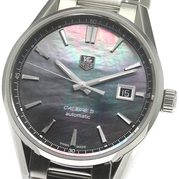 TAG HEUER 磨き済 カレラ キャリバー 5 自動巻き メンズ TAG HEUER タグホイヤー WAR211F カレラ キャリバー5 日本限定