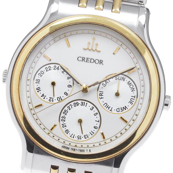 SEIKO セイコー 7F87-7000 クレドール デイデイト クォーツ SEIKO セイコー 7F87-7000 クレドール デイデイト クォーツ