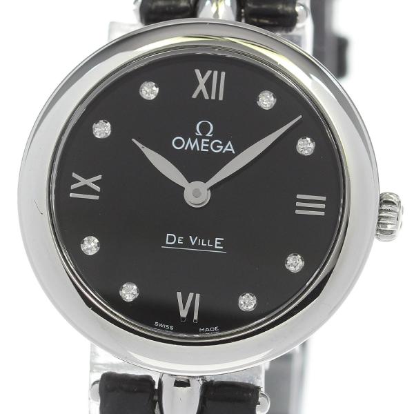 オメガ OMEGA 424.13.27.60.51.001 デビル プレステージ デュードロップ 8Pダイヤ クォーツ レディース 良品 保証書付き_861930 OMEGA（オメガ） OMEGA 424.13.27.60.51.001 デビル プレステージ
