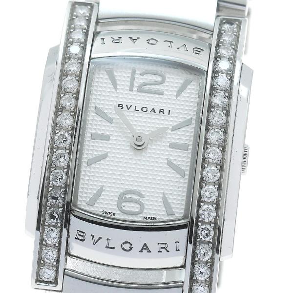 BVLGARI アショーマ　ベゼルダイアAA35S レディース　クォーツ BVLGARI ☆良品【BVLGARI】ブルガリ アショーマ サイドダイヤ