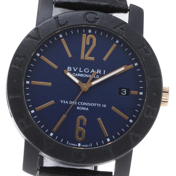 BVLGARI ブルガリ BB40CL ブルガリブルガリ カーボンゴールド デイト