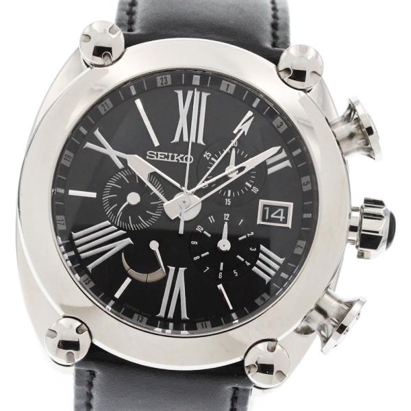 セイコー SEIKO SBLA049/5R86-0AB0 ガランテ GMT クロノグラフ スプリングドライブ メンズ 良品 _867363 SEIKO（セイコー） SEIKO SBLA049/5R86-0AB0 ガランテ GMT クロノ