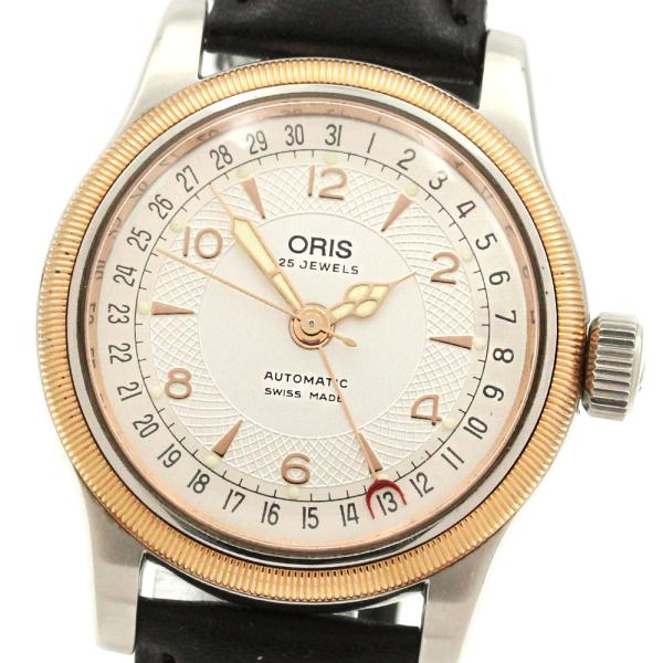 オリス ORIS 7551 ビッグクラウン ポインターデイト 自動巻き メンズ_