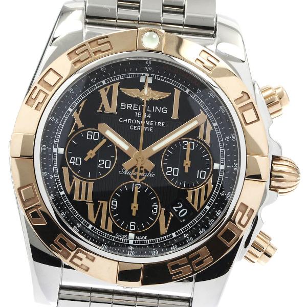 ブライトリング BREITLING CB0110 クロノマット44 K18PGコンビ 自動巻き メンズ 美品 箱・保証書付き_873074 ブライトリング（BREITLING） BREITLING CB0110 クロノマット44 K18PG
