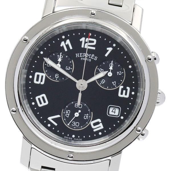 HERMES エルメス CL1.910 クリッパークロノ デイト クォーツ