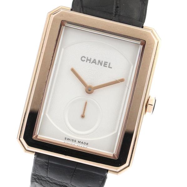 シャネル CHANEL H4315 ボーイフレンド 18Kベージュゴールド デイト 手巻き ボーイズ 保証書付き_884421 CHANEL（シャネル） CHANEL H4315 ボーイフレンド 18Kベージュゴールド