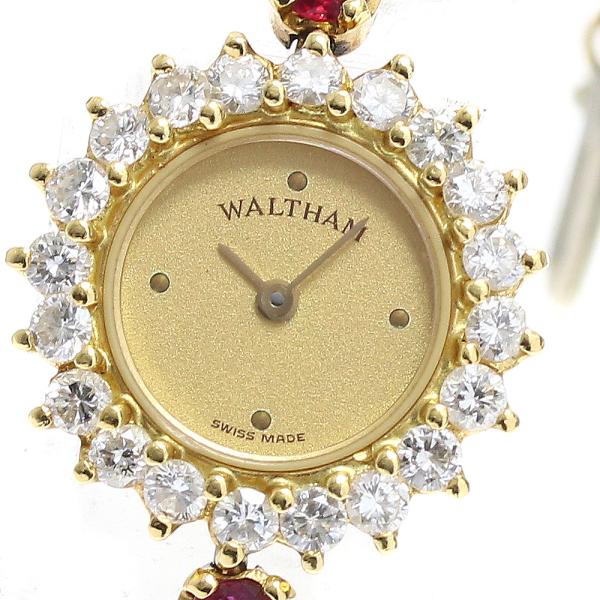 WALTHAM（ウォルサム） WALTHAM 93270.65 K18YG ダイヤベゼル ルビー