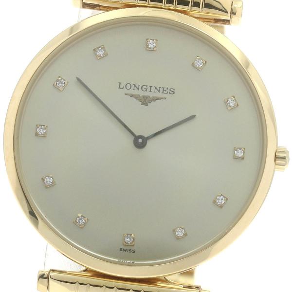 ロンジン LONGINES L4.709.2 グランドクラシック 12Pダイヤモンド クォーツ メンズ 保証書付き_887453 LONGINES（ロンジン） LONGINES L4.709.2 グランドクラシック 12P