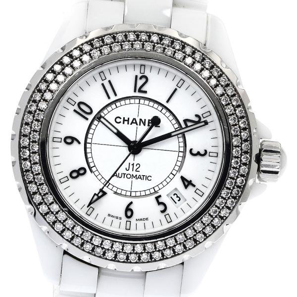 CHANEL（シャネル） CHANEL H0969 J12 ダイヤベゼル 白セラミック 自動