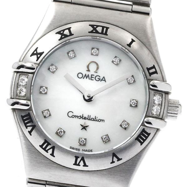稼働品 オメガ コンステレーション レディース OMEGA OMEGA オメガ 1567.76 コンステレーション 16Pダイヤ クォーツ